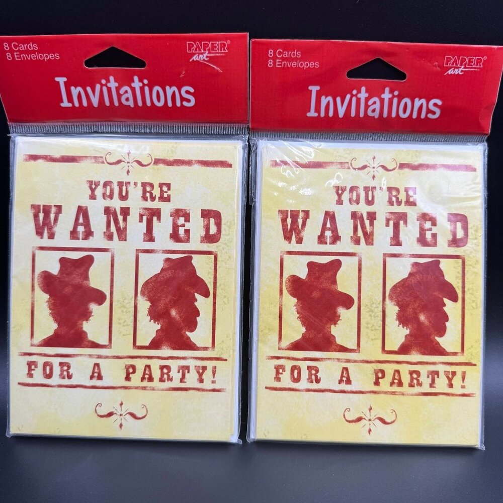 Youre Wanted For A Party Rodeo Cowboy Invitation Cards (16) Creative Expressions